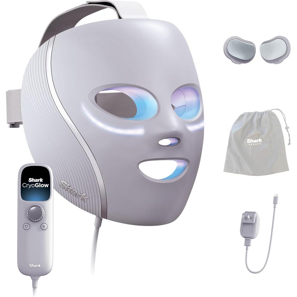 MASCARILLA FACIAL SHARK CRYOGLOW TERAPIA DE LUZ LED FW312PL