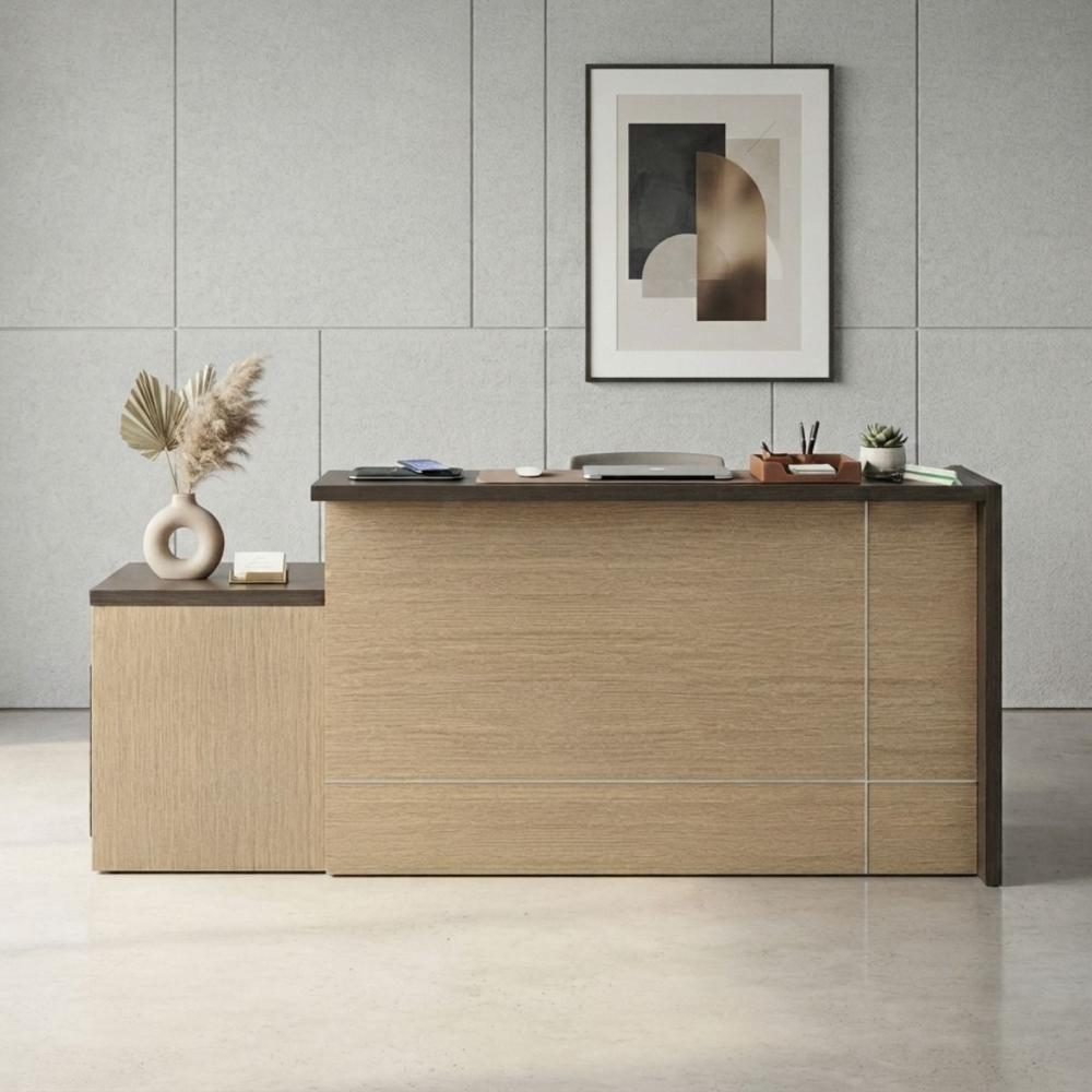 Counter de recepción Izaya Marrón y Marrón claro | Masiva Home
