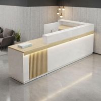 Counter de recepción Shinra Blanco y Marrón | Masiva Home