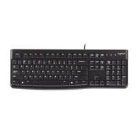 Teclado Logitech K120 usb sp Black Cableado
