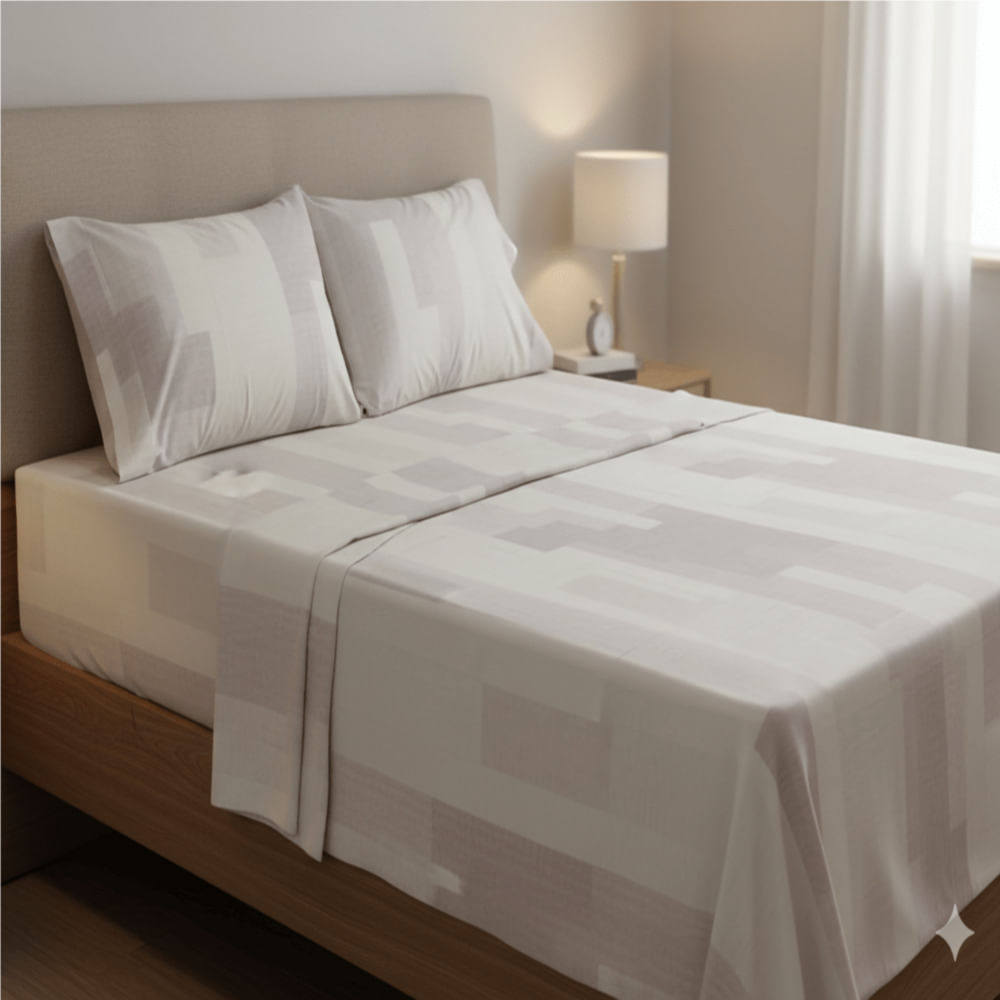 JUEGO DE SABANAS ALGODON 220 HILOS 2 PLAZAS ERASMUS VINO FREE HOME PREMIUM