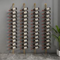 Bar Botellero 1 Rack Wine Ventitas Home Dorado