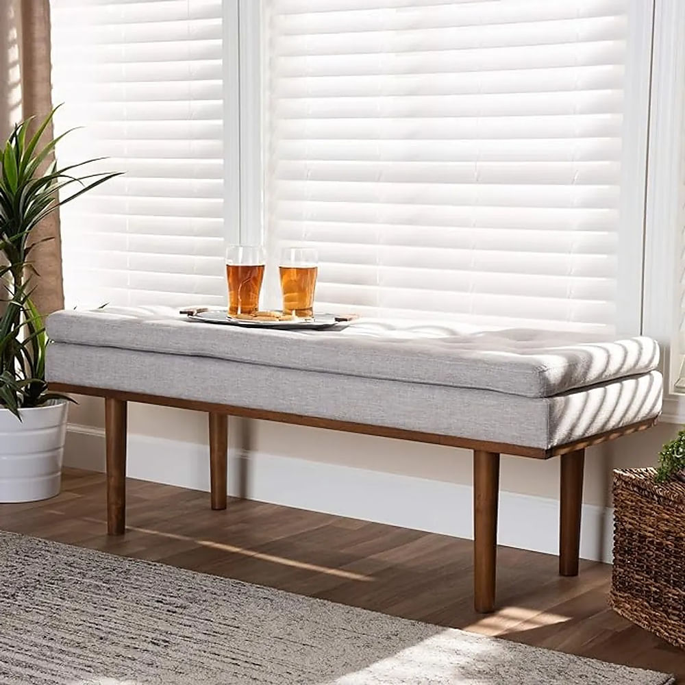 Banqueta Vintage Francesca Ventitas Home Color Gris