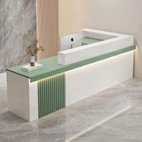 Counter de recepción Shinra Blanco y Verde | Masiva Home
