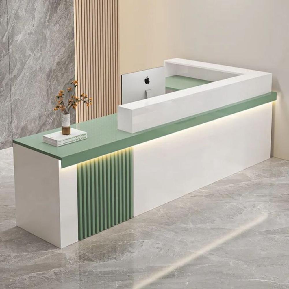 Counter de recepción Shinra Blanco y Verde | Masiva Home