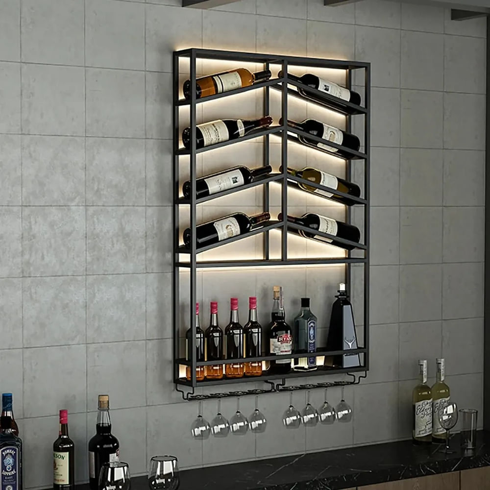 Bar Flotante Lezia Ventitas Home Negro
