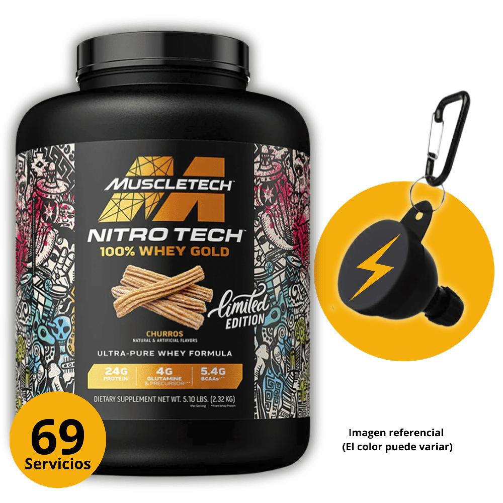 Proteina Nitrotech 100 Whey Gold Churro 5lb- portasuplementos