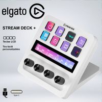 STREAM DECK ELGATO WHITE TECLAS LCD 10GBD9911