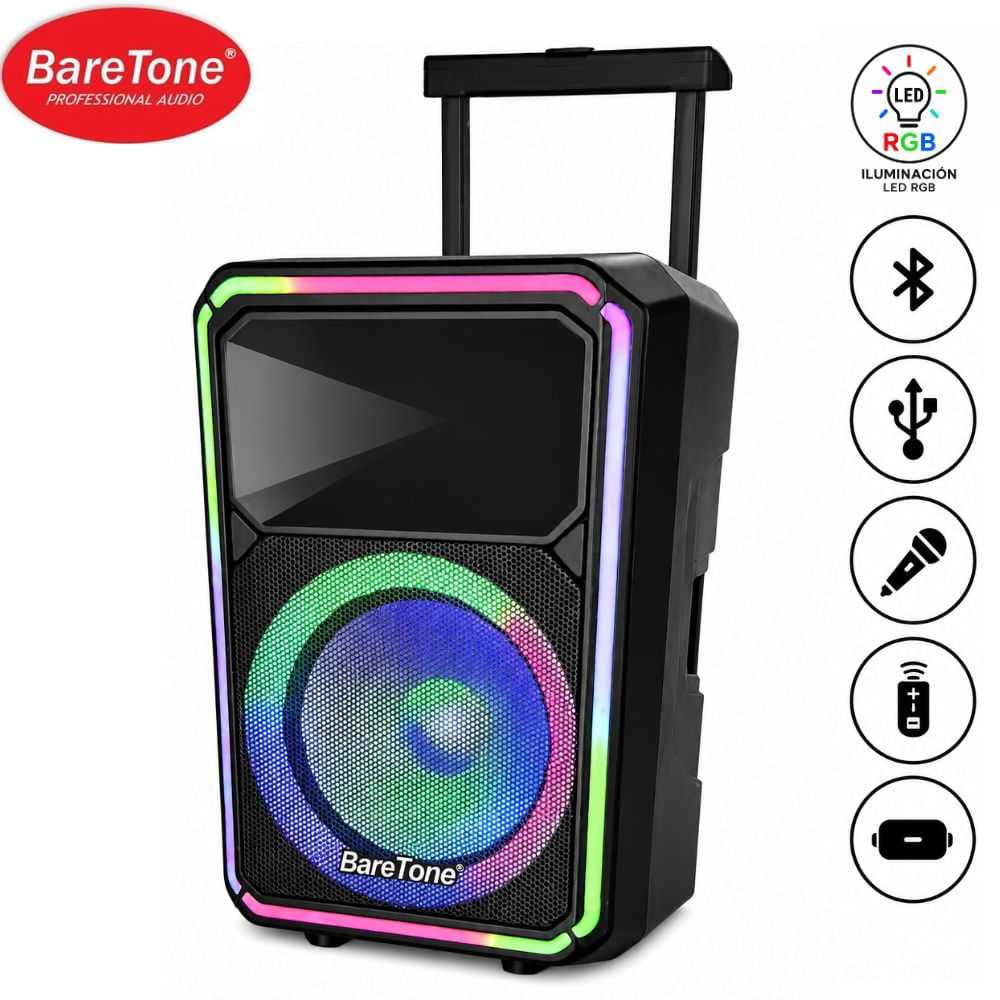 Bocina Baretone MAX-X6B con Bateria USB BT TWS