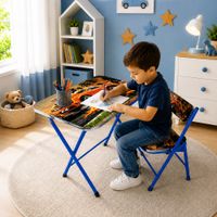 Mesa y Silla Infantil Escritorio para Niños Diseño Moderno