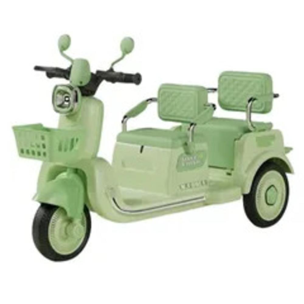 Trimoto Eléctrica Vintage Tiva 12v para Niños - Doble Asiento con Control Remoto Y Bluetooth