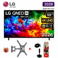 Televisor Smart TV LG 55'' MINILED QNED UHD 4K 55QNED65BSA 2026 MAS RACK MAS ANTENA DIGITAL