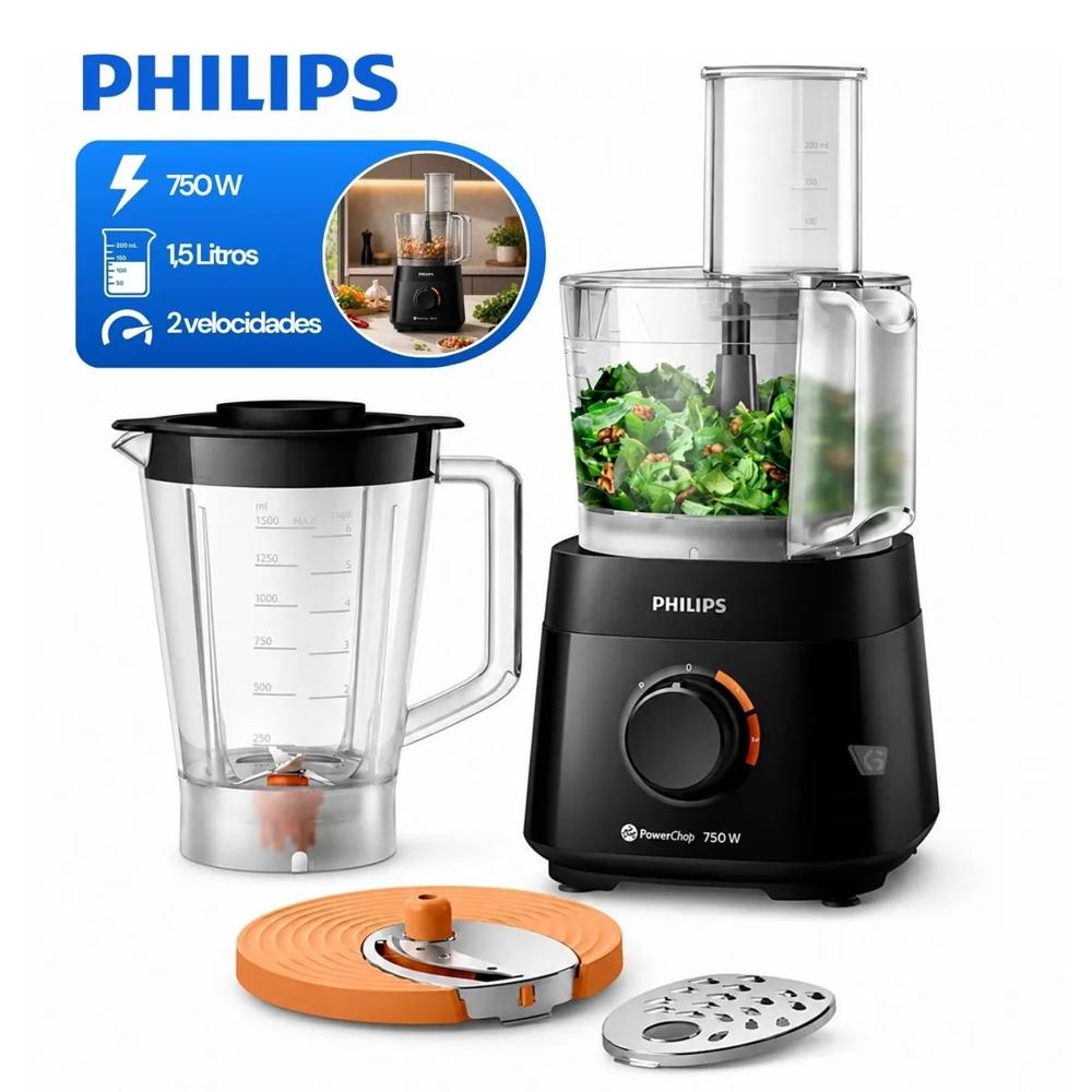 Procesadora de alimentos PHILIPS Serie 3000 Mod HR7301-90