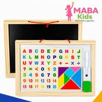 Pizarra Creativa Doble Cara - Magnética y para Tiza