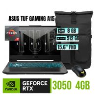 Laptop ASUS TUF GAMING A15 AMD RAM 8GB SSD 512GB 15.6 FHD-90NR0JF7-M00SP0
