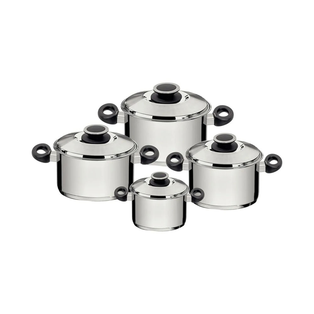 Juego Ollas Tramontina New Solar Baquelita 8 pzs