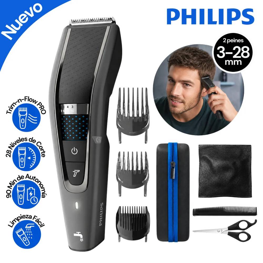 Cortadora de Cabello PHILIPS HC7650-15 Gris