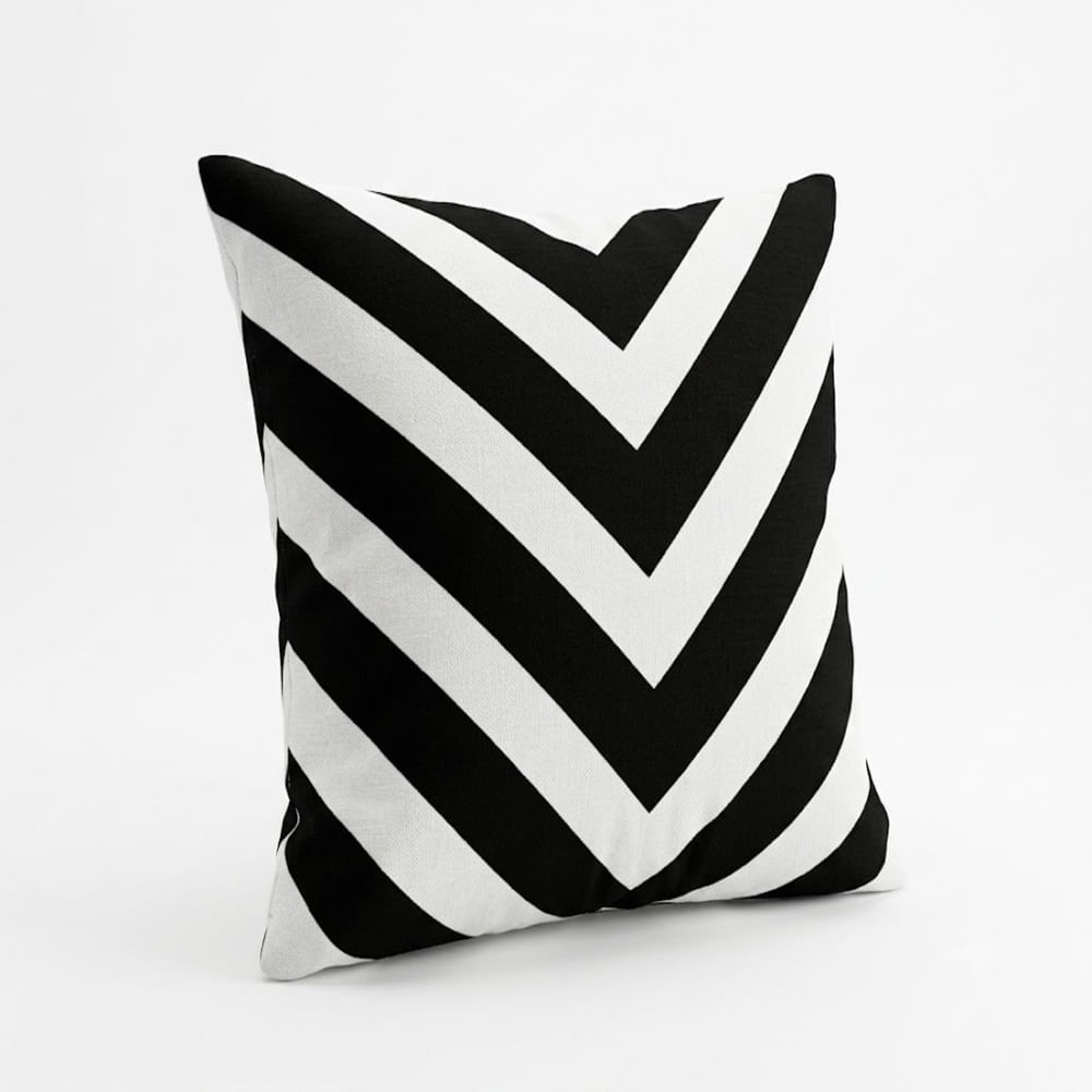 Funda Decorativo Chevron Ébano 40x40 CM