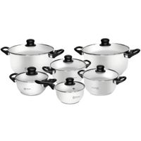 Set de Ollas Facusa Hogar 12 Piezas Acero inoxidable