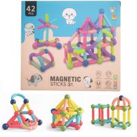 Bloque Magnetico Didactico de Construccion Educativo 42pcs