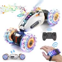 CARRO ACROBÁTICO RC TODO TERRENO 2026 CON PULSERA SENSORIAL-EFECTO HUMO - LUCES LED Y MÚSICA