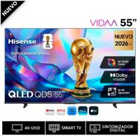 TV Smart QLED 55 Hisense 55QD5SV 4K UHD Google TV