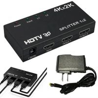 Splitter HDMI 1x2 Puertos Ultra HD 4K x 2K con Soporte 3D 2 puertos