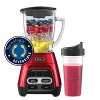 Licuadora Oster roja y vaso Blend N Go BLSTPYG1310RBG 1.5L