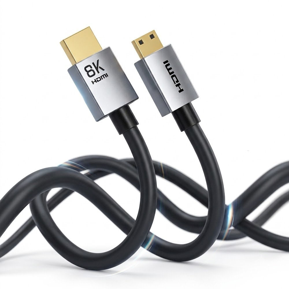 Cable Mini HDMI a HDMI 2.1 Bidireccional 8K a 60Hz 48Gbps CABLETIME de 1.5 M