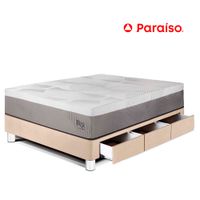 Cama con Cajones Balanzze 1.5 Plazas Champagne