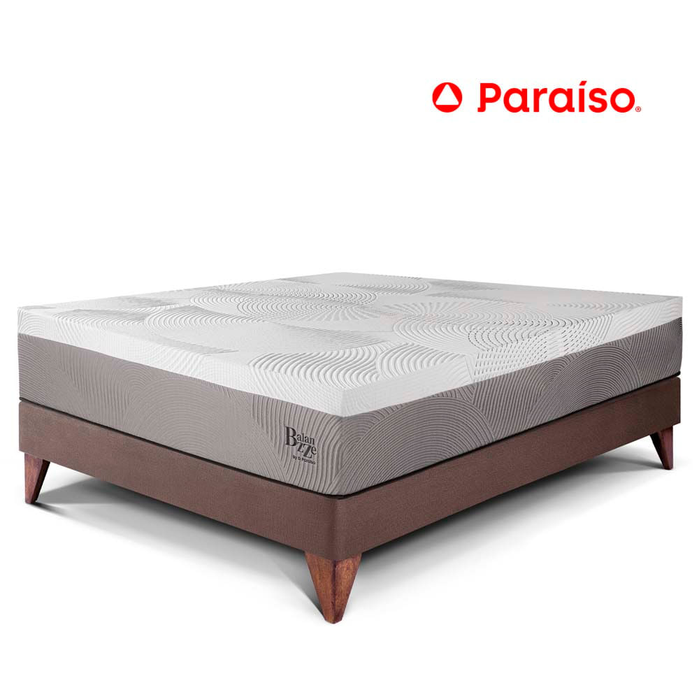 Cama Europea Balanzze 1.5 Plazas Chocolate