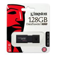 Memoria USB Kingston DataTraveler 100 G3 128GB USB 3.1 DT100G3 Negro