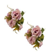 Pack de 2 Bouquet Artificiales De 5 Rosas Rosadas XS260012-2 FLORIPASTORE