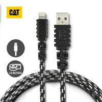Cable USB Lightning CAT 1.8m Carga y Sincronización Resistente Negro