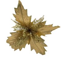 Flor Artificial De Cardenal Dorado Navideño De 40Cm FN223 FLORIPASTORE
