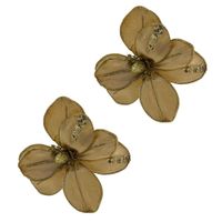 Pack de 2 Flores Artificiales De Cardenal Dorado Navideño De 30Cm FN204 FLORIPASTORE
