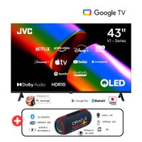 Televisor JVC 43 QLED FHD Google TV LT-43KM4584 - Parlante Red Bull