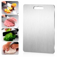 Tabla de Acero G-34 28x39cm 8mm Espesor para Cocina y Corte