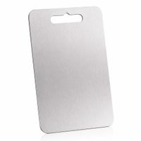Tabla de Acero G-33 23x34cm 8mm Espesor para Cocina y Corte