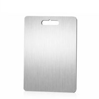 Tabla de Acero G-32 20x30cm 8mm Espesor para Cocina y Corte