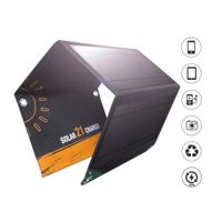 Cargador Panel Solar Plegable SLP-01 21W USB-A Impermeable Portátil para Camping