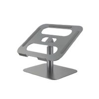 Soporte para Laptop Ajustable Universal HF131-2 Aluminio Plegable 11 a 15.6 Pulgadas Gris