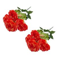 Pack de 2 Bouquet Artificiales De 5 Rosas De 38Cm BG305117V-NAR FLORIPASTORE