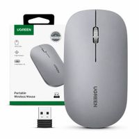 Ugreen MU001 Mouse Inalámbrico Gris 2.4GHz para PC y Laptop