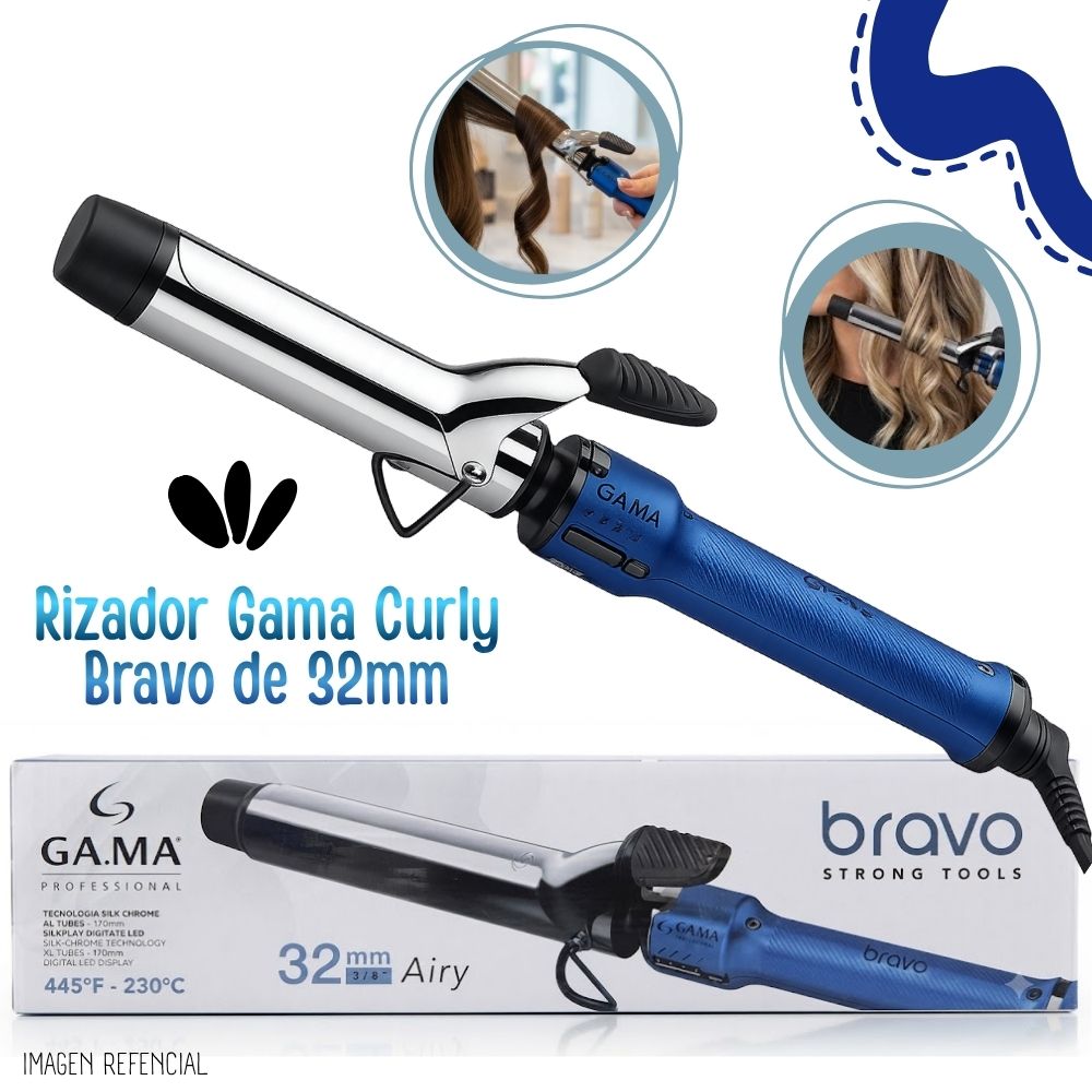 Rizador de Cabello Gama Curly Bravo de 32mm - BECCG0000000466