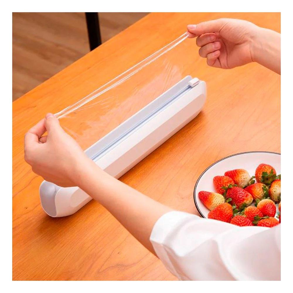 Sistema Dispensador con Corte Facil para Film y Papel Aluminio Cocina Y Notas