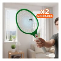 Pack2 Instrumento Mosquitera Electrico para Patio Jardin y Terraza Verde Y Papel Regalo
