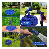 Cinta Agua 30 Metros - Azul Para Riego De Plantas En Hogar Y Ligas Regalo