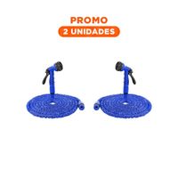 Pack2 Manguera Exterior 30 Metros - Azul Resistente Para Jardin Y Hogar Y Regalo Sticker