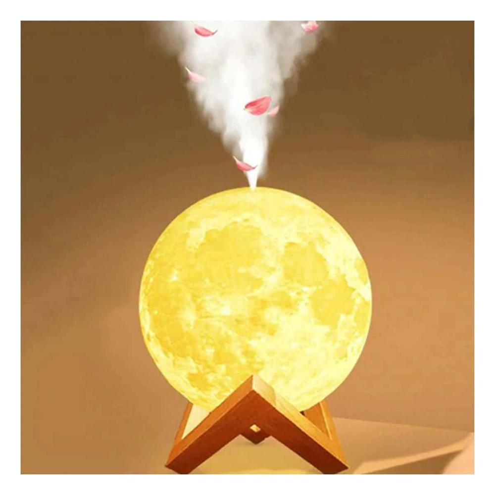 Humidificador Lampara Decorativa en Forma de Luna para Ambiente Interior Y Notas